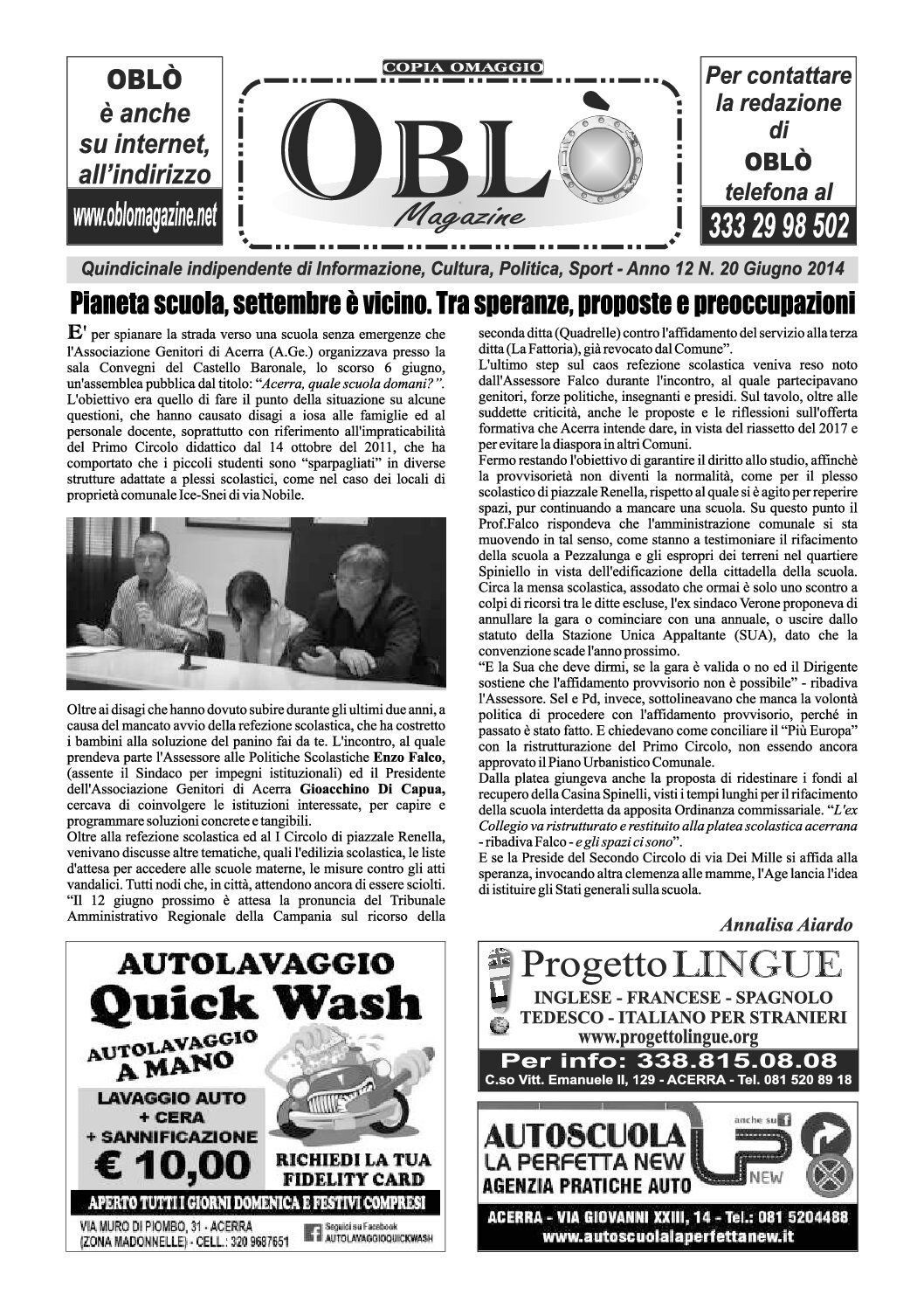 Edizione integrale del 10 giugno 2014