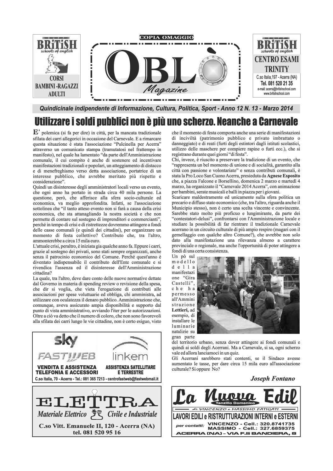 Edizione integrale del 04 marzo 2014