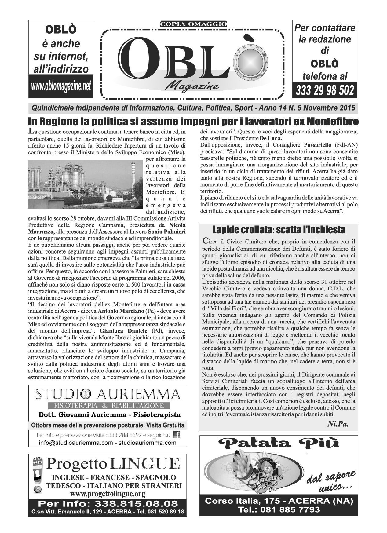 Edizione integrale del 04 novembre 2015