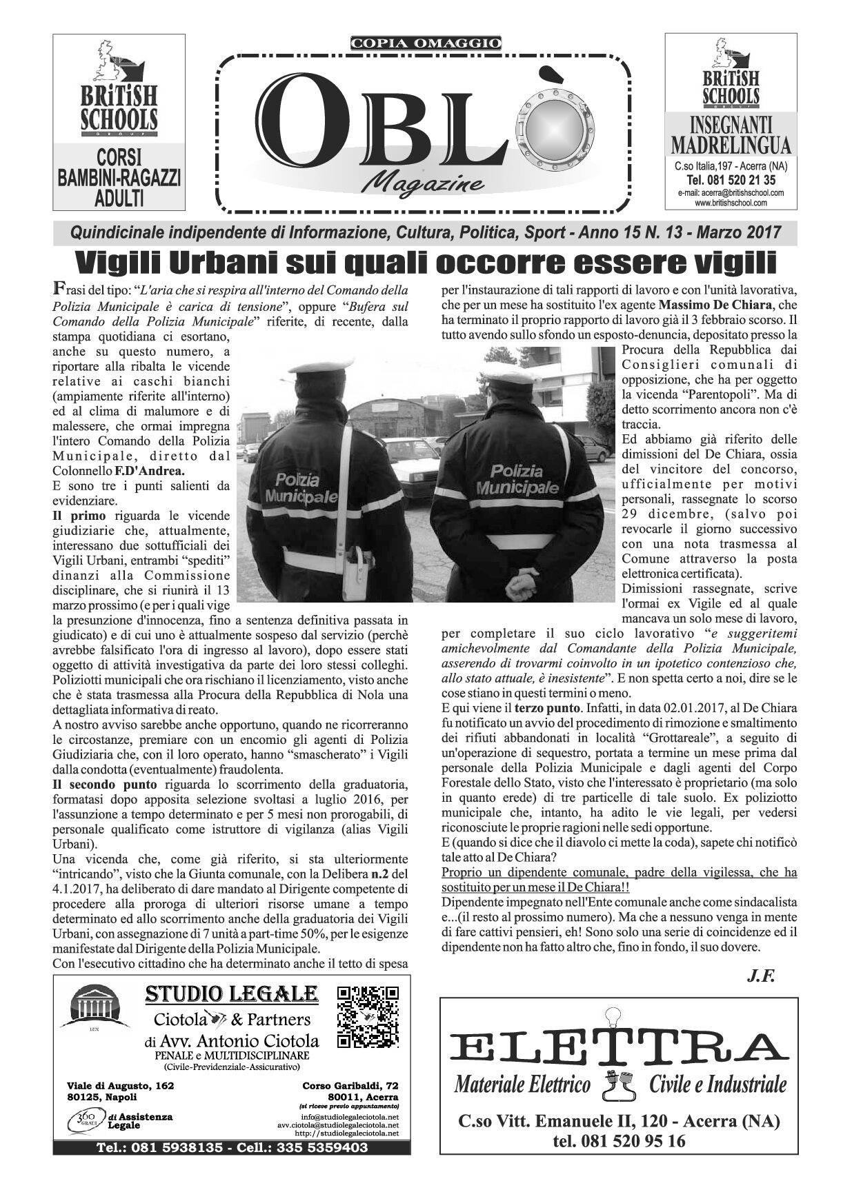 Edizione integrale del 07 marzo 2017