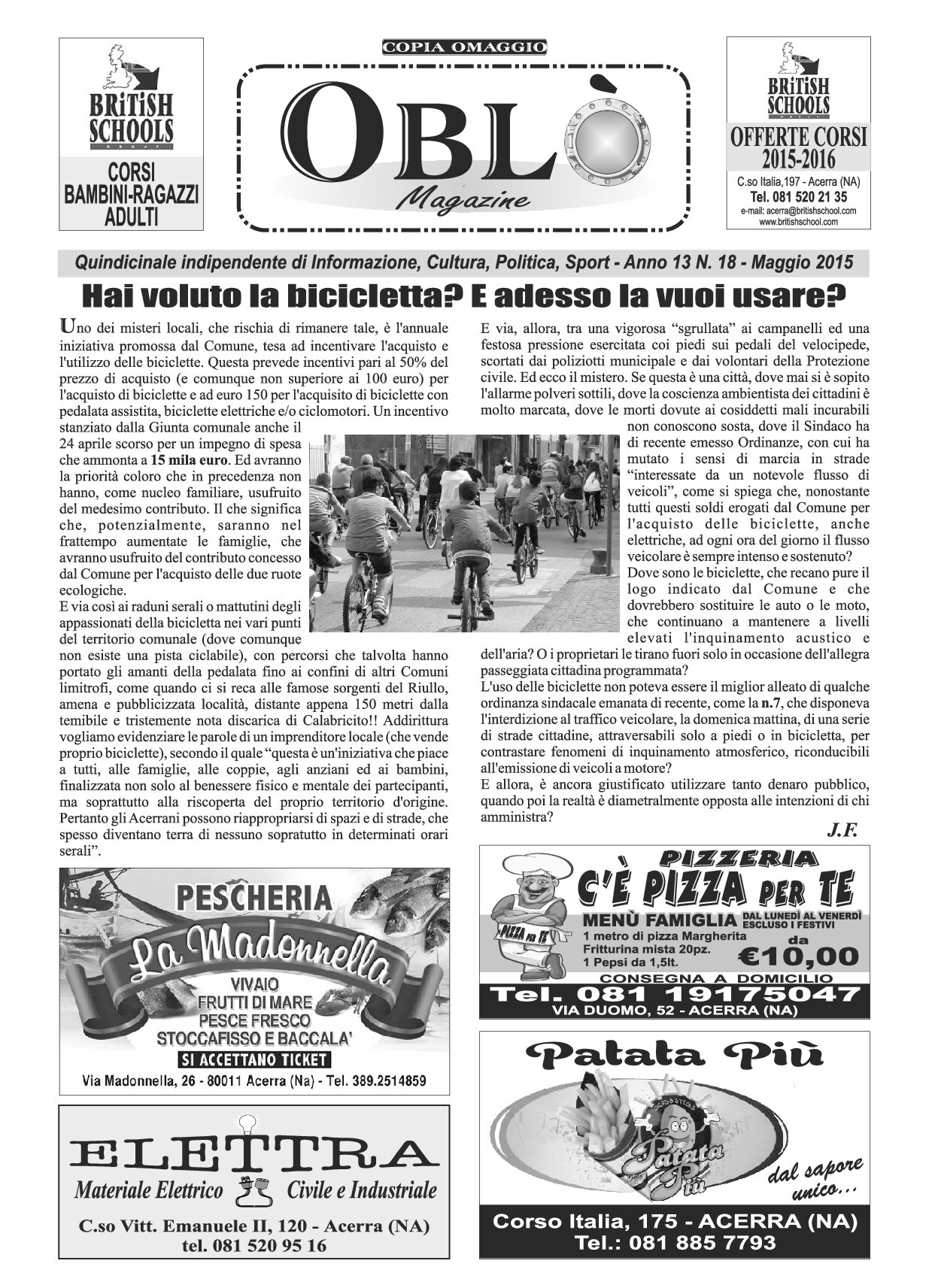 Edizione integrale del 20 maggio 2015