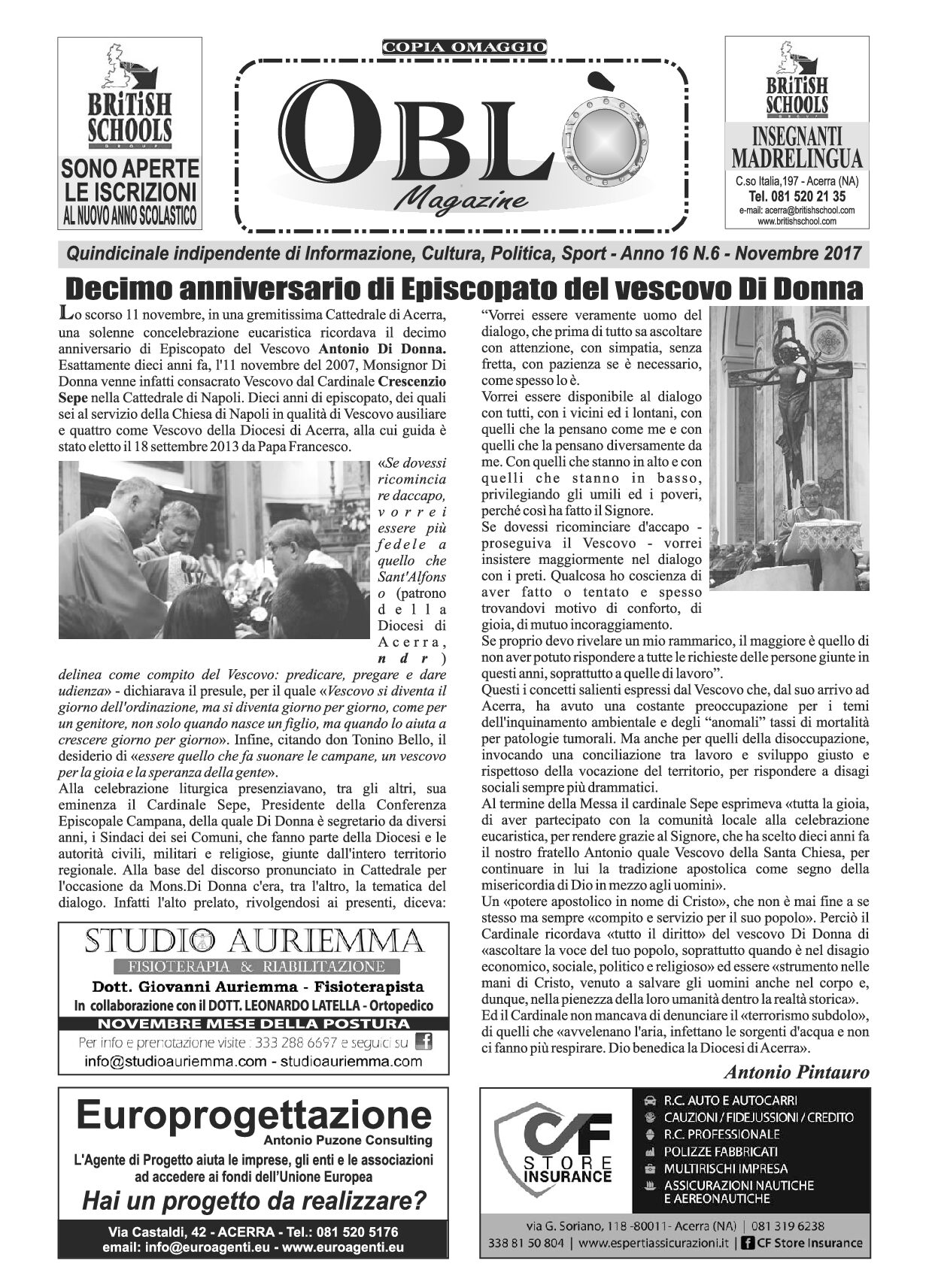 Edizione integrale del 23 novembre 2017