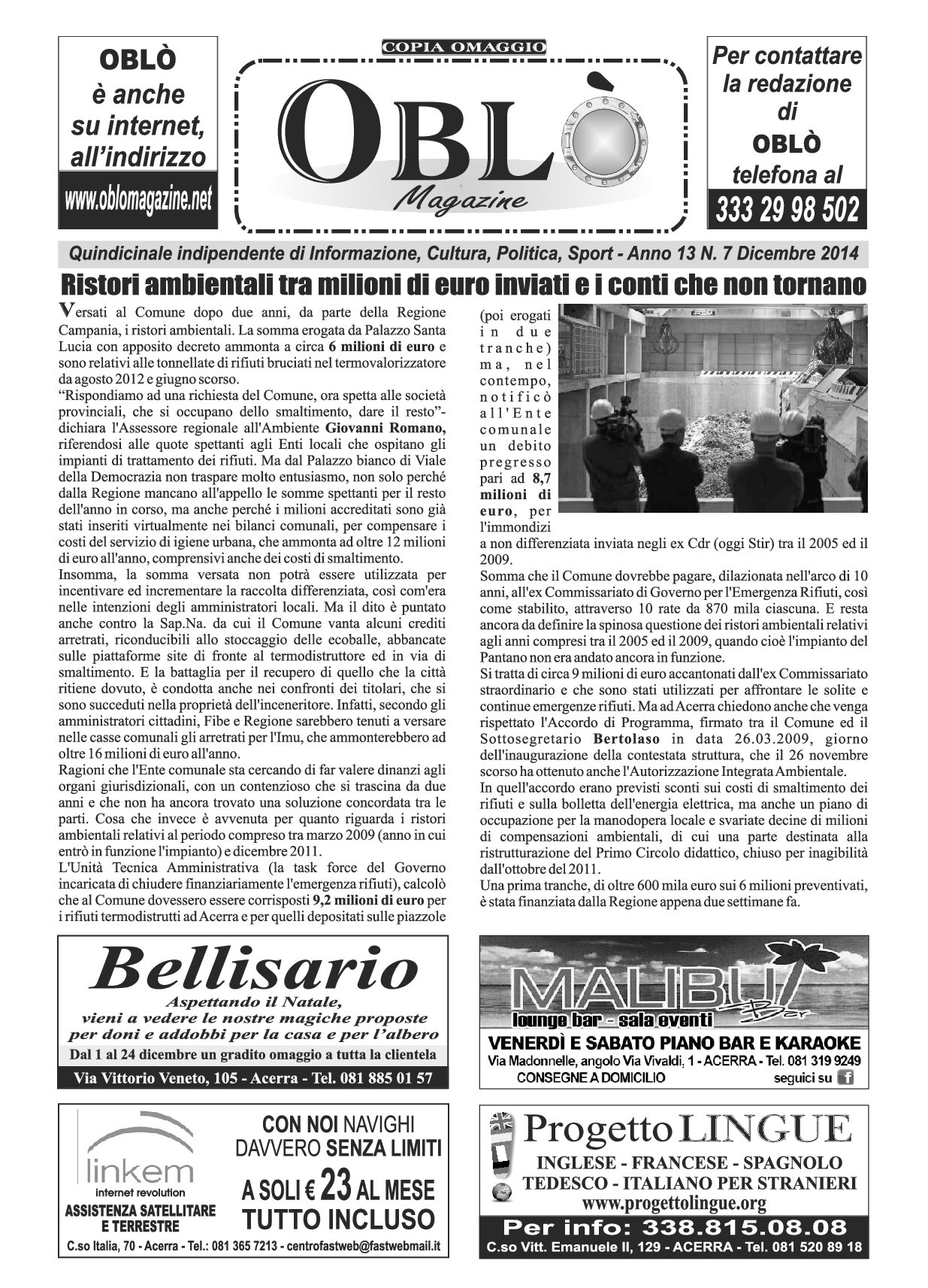 Edizione integrale del 3 dicembre 2014